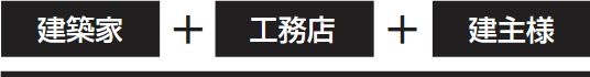 建築家＋工務店＋建主様